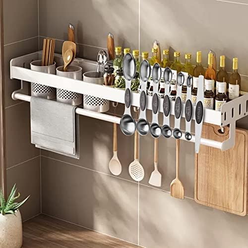 Aovchei 7 PCS Black Magnetic Measuring Spoons Set