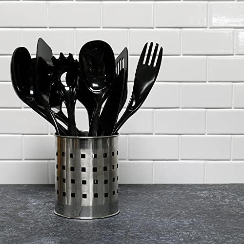 Chef Craft Basic Melamine Turner/Spatula, 11.25 inch, Black (Pack of 2)