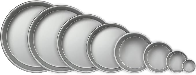 PME Professional Aluminum Baking Pan - Round 7 x 3in