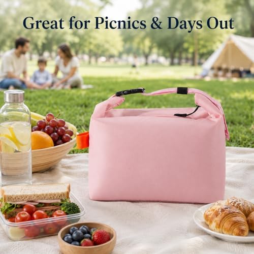 Insulated Lunch Bag For Women, Reusable Lunch Box Tote Bags