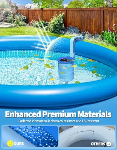 BluSwim Above Ground Pool Surface Skimmer with 3 Filter Socks