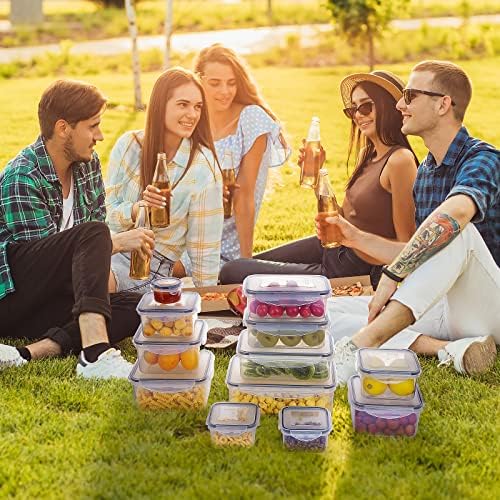 JSCARES 44 PCS Food Storage Container with Lid (22 Lids & 22 Containers)