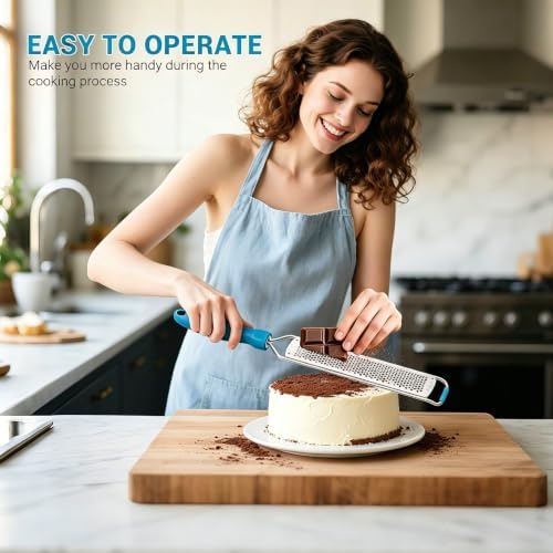 Lemon Zester Grater, Stainless Steel Zester Grater with Handle