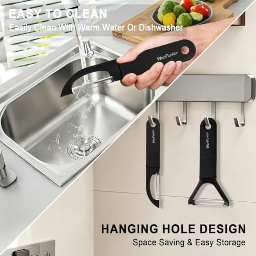 Peelers for Kitchen, Swivel Vegetable Peeler and Y-Shaped Potato Peeler