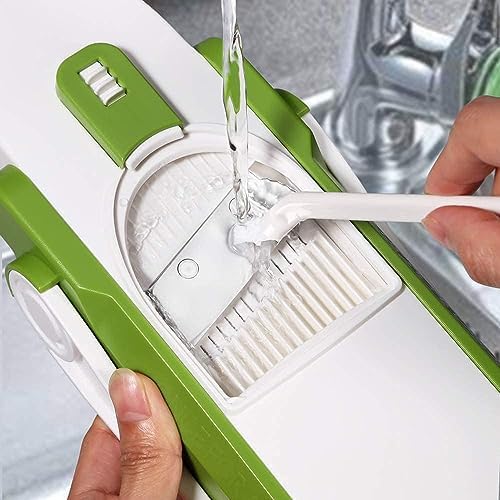 ONCE FOR ALL Safe Mandoline Slicer, All in 1 Vegetables Chopper, Green