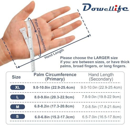 Dowellife Cut Resistant Gloves Food Grade Level 5 Protection, Safety Kitchen Cuts Gloves for Oyster Shucking, Fish Fillet Processing, Mandolin Slicing, Meat Cutting and Wood Carving. (Medium-3 Pairs)
