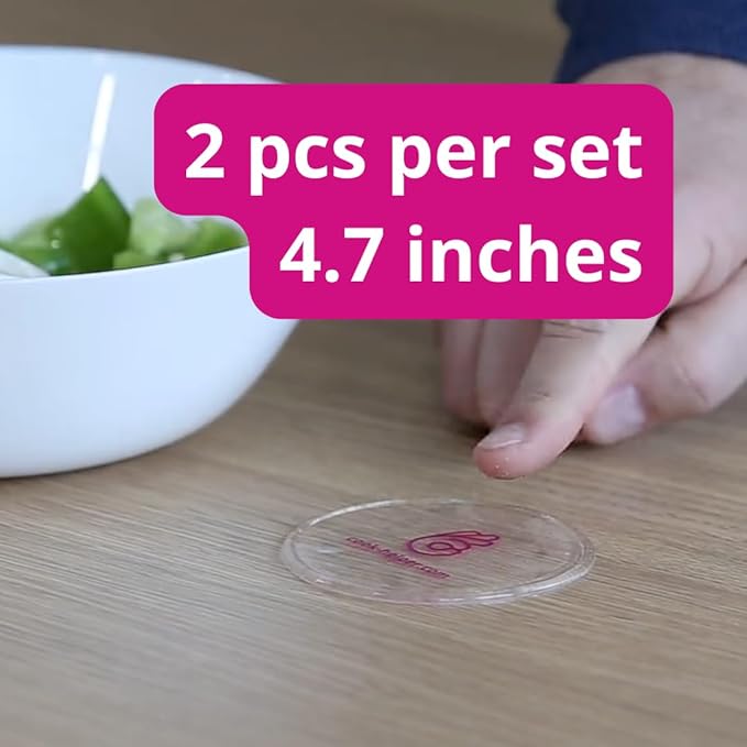 One-Handed Gadget to Secure Any Item, Open Jars & Bottles, Mix Food in A Bowl. Useful Adaptive Equipment for One Hand - Great Gift Idea for Those with Weak or Injured Hands (2 х 4.7")