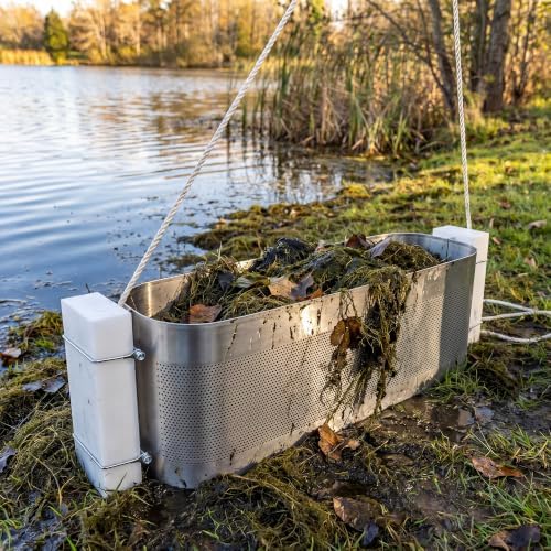 Manual Pond Skimmer, 2-in-1 Debris Collector for Ponds and Lakes