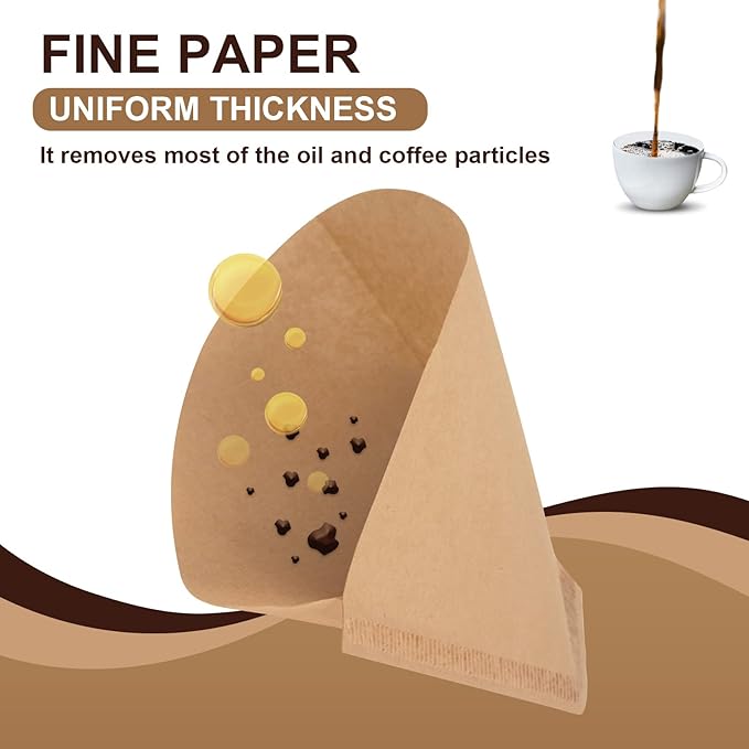 200pcs Disposable Coffee Paper Filters for Cuisinart Coffee Maker