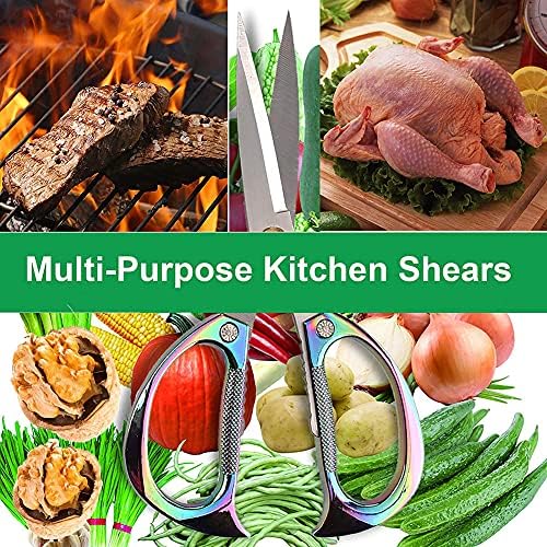 Stainless Steel Kitchen Scissors Heavy Duty Multipurpose Shears for Food
