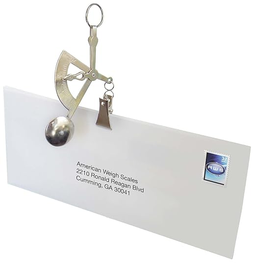 American Weigh Scales Manual Letter Postage or Kitchen Scale 100g x 1g, Mechanical Scale (Silver) Innovation Weighs