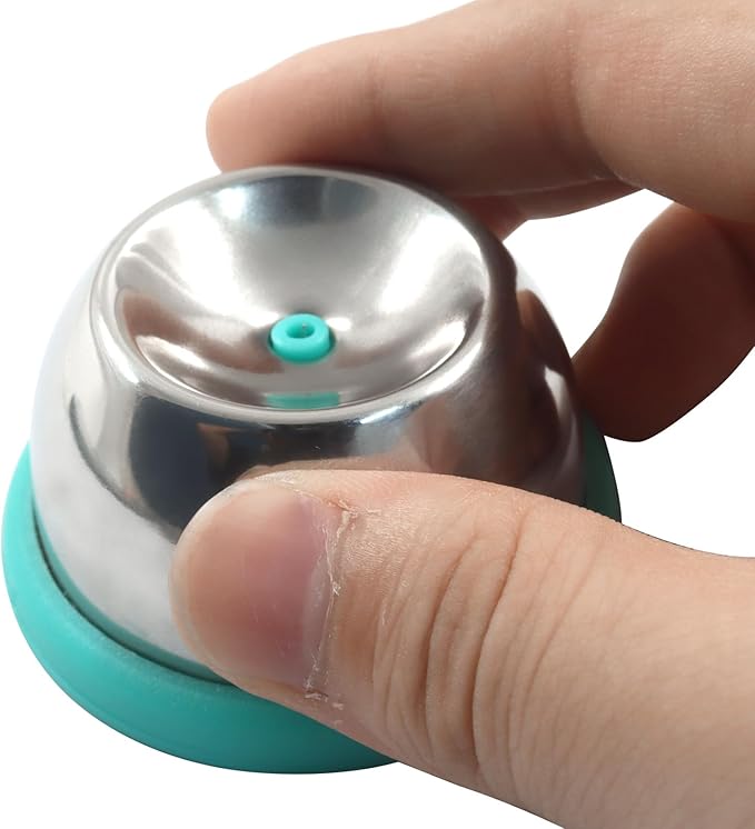 Stainless Steel Egg Piercer with Retractable Pin - Egg Poker Tool for Perfect Hard Boiled Eggs Every Time, Easy Raw Egg Shell Puncher for Quick Peeling (Green)