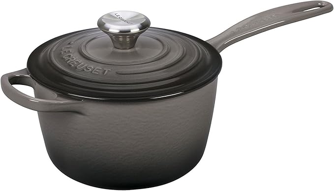 Le Creuset Enameled Cast Iron Signature Saucepan, 1.75 qt., Oyster