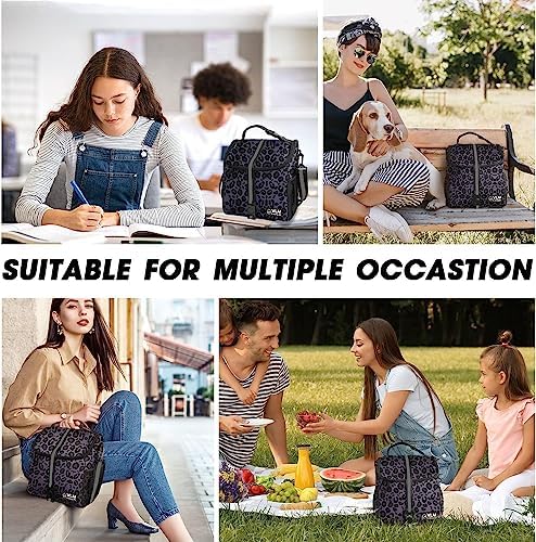 VLM Lunch Box for Women, Insulated Lunch Bag Women, Cute Floral Lunch Tote