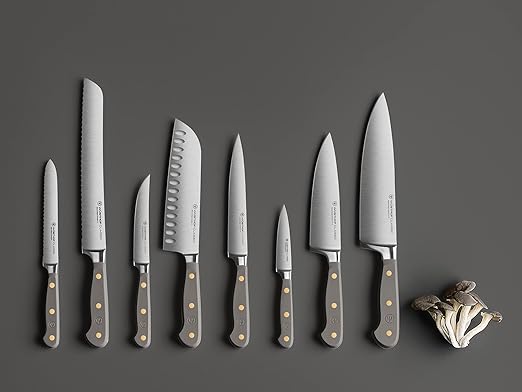 WÜSTHOF Classic Velvet Oyster 8 Piece Knife Block Set