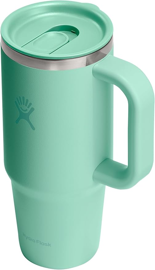 Hydro Flask Coffee Travel Tumbler Mug – Insulated Stainless Steel, Leak Resistant Hot & Iced Coffee Cup 24 Oz Mermaid Green