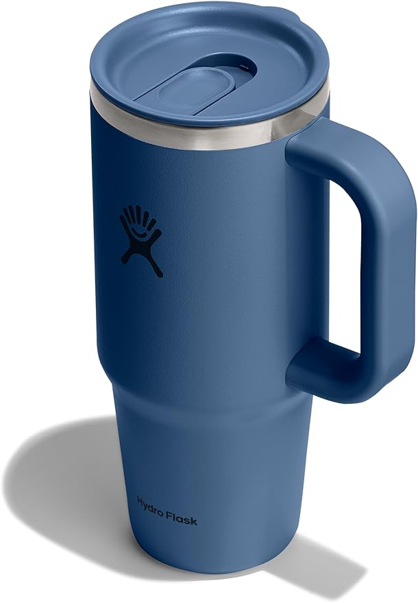 Hydro Flask Coffee Travel Tumbler Mug – Insulated Stainless Steel, Leak Resistant Hot & Iced Coffee Cup 24 Oz Harbor Blue