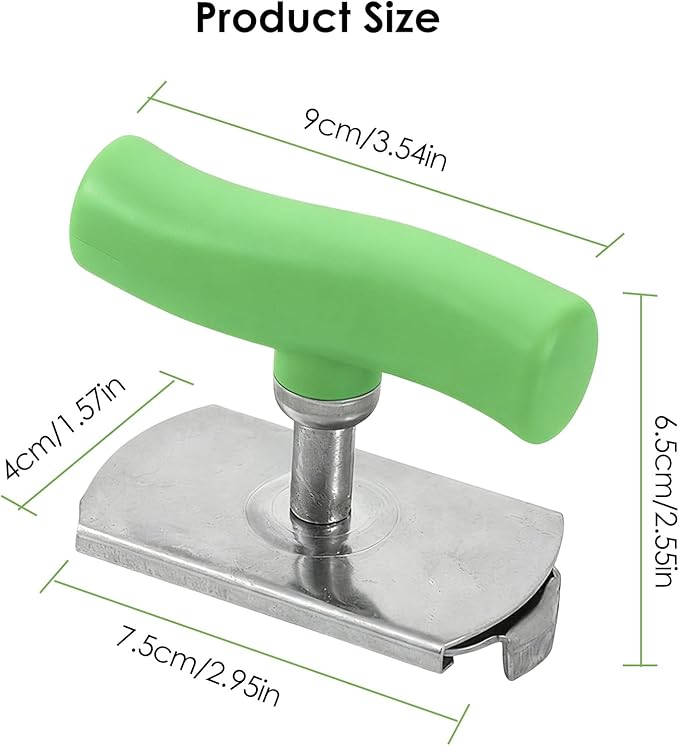 Cap Crack Opener, Adjustable Stainless Steel Twist Lid Opener, Mutil Lid Opener, Non-slip Ergonomic Grip Bottle Opener for Weak Hands