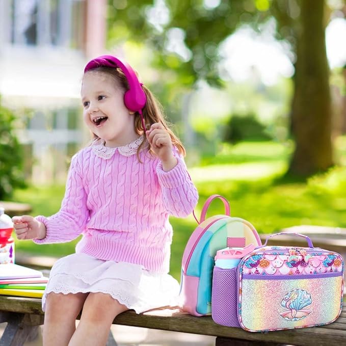 RHCPFOVR Kids Lunch Bag - Insulated Lunch Box for Boys Girls,Washable Lunch Bag and Reusable Toddler Leak-proof Lunchbox for School and Daycare