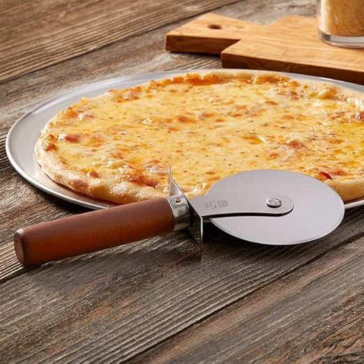 American Metalcraft 2-1/2" Wood Handle Pizza Cutter