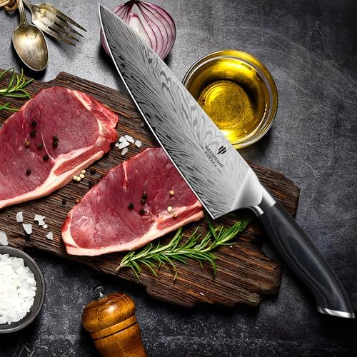 Chef Knife in Powder Steel, Japanese Kitchen Knife 8 Inch