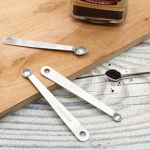Luomorgo 4 Pcs/Set Measuring Spoons, Stainless Steel Tablespoons