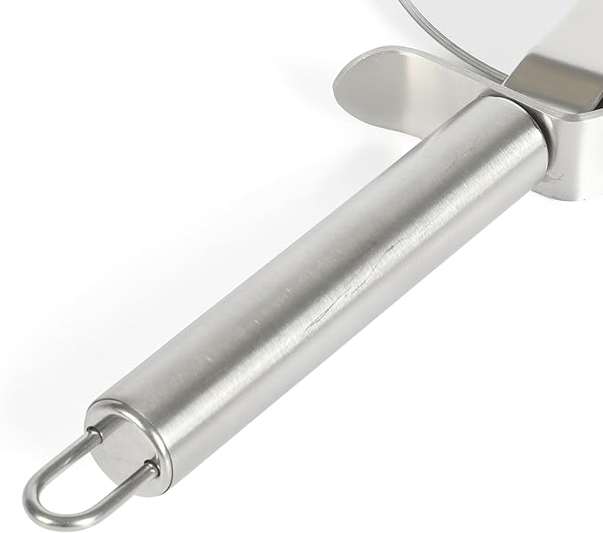 Martha Stewart Richburn 4-Inch Professional Stainless Steel Pizza Cutter – Sharp and Durable Kitchen Tool for Easy Slicing