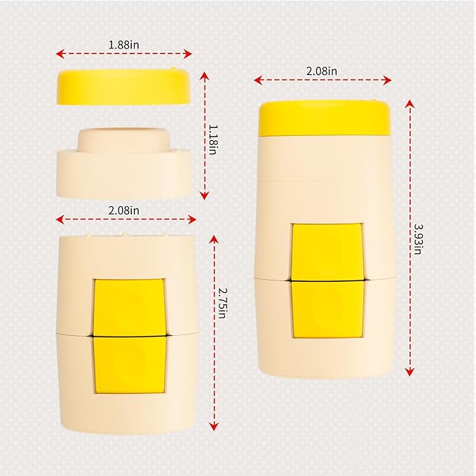 Upgraded 2 in 1 Egg Shell Opener, Hard Boiled Egg Peeler with Piercer, Cute Egg Cracker for Raw Eggs, Egg Separator for Home Kitchen Gadgets Tool (Yellow+Beige)