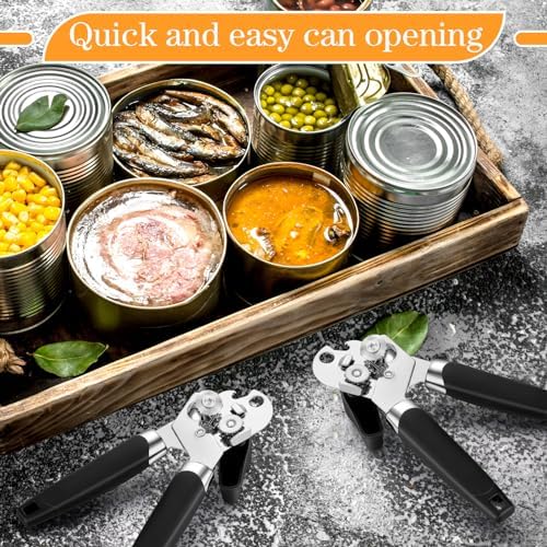Gisafai 6 Pcs Manual Can Opener Bulk, Sharp Blade Handheld Tools