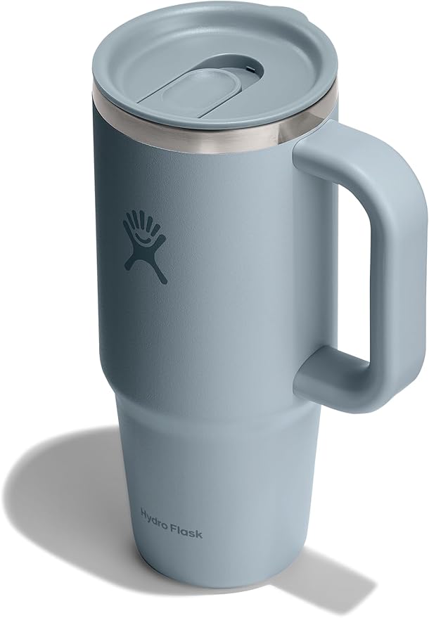 Hydro Flask Coffee Travel Tumbler Mug – Insulated Stainless Steel, Leak Resistant Hot & Iced Coffee Cup 24 Oz Shale Gray