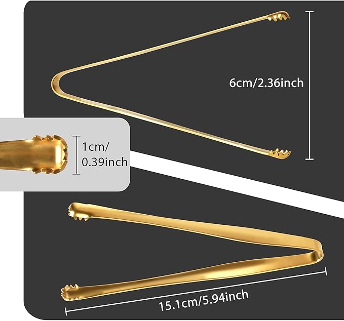 5 Pack Multipurpose Egg Chalaza Removal Tool, Stainless Steel Kitchen Tongs, Serving Tongs for Cooking, Metal Food Tongs with Non-Slip Grip, Ideal for Chefs and Bakers - Eggshell Fragment Gadgets