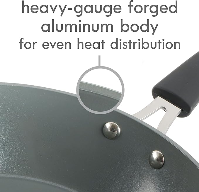 Kenmore Arlington 3.5 QT Aluminum Sauté Pan W/Lid - Black Diamond
