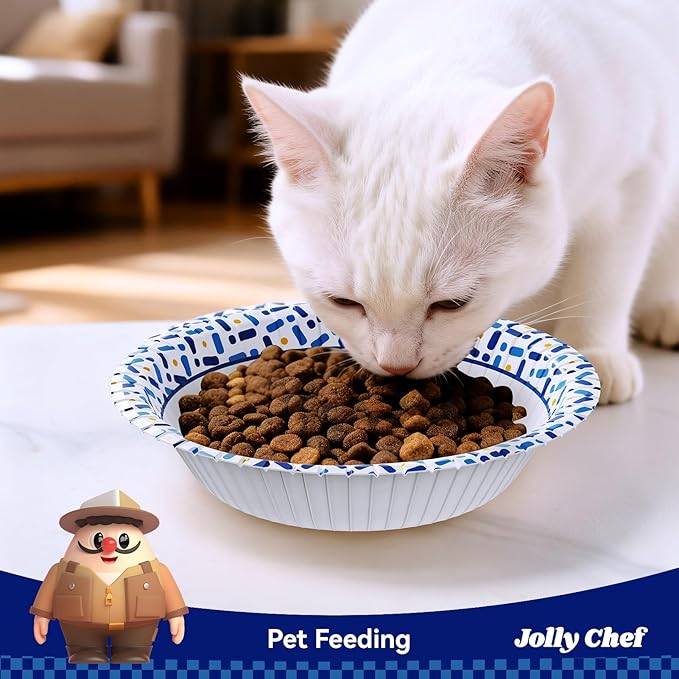JOLLY CHEF 200 Count 16 oz Paper Bowls, Soak-Proof Small Disposable Bowls for Soup, Salad and Snacks, Desserts Perfect for Parties Weddings Catering Home and Office