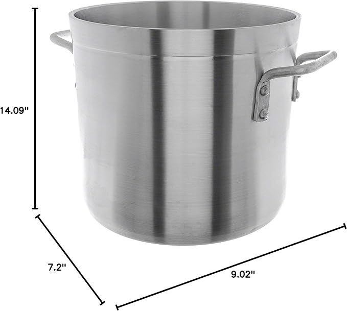 Update International 12-Quart Heavy Duty Aluminum Stock Pot