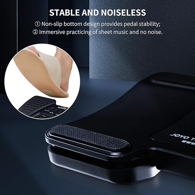JOYO Wireless Page Turner Bluetooth Music Page Turner Pedal for iPad Tablets Android IOS Phones Keyboard Foot Switches Turner (SP-01)