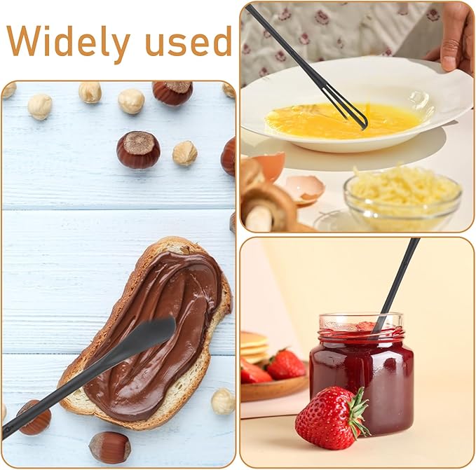 3 Pcs Tiny Whisk, Whisk Tool, Multifunctional Small Whisks for Cooking, Mini Whisk, Mini Small Wisk for Blending, Whisking, Beating Ingredients, Mixing Sauces
