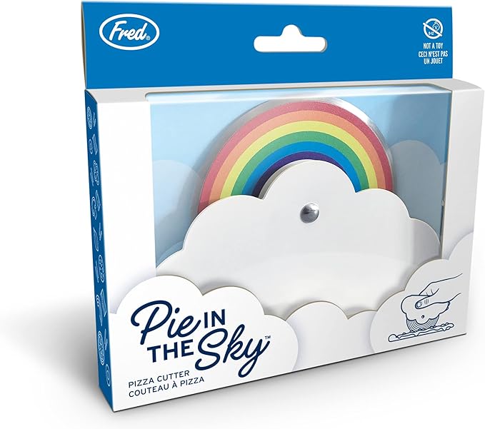 Genuine Fred PIE IN THE SKY, Rainbow Pizza Cutter