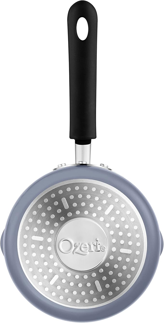 The All-In-One Stone Saucepan and Cooking Pot by Ozeri - 100% APEO, GenX, PFBS, PFOS, PFOA, NMP and NEP-Free German-Made Coating