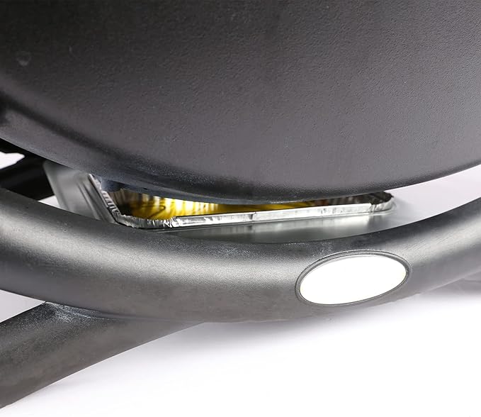 Hisencn 80580 Catch Pan Holder for Weber Q200 and Q300 Series Gas Grill, Drip Tray for Weber Q200 Q300 Q220 Q240 Q2000 Q2200 Q320 Collection Pan with 15 Pack Aluminum Foil Liner Replace Part for 41877