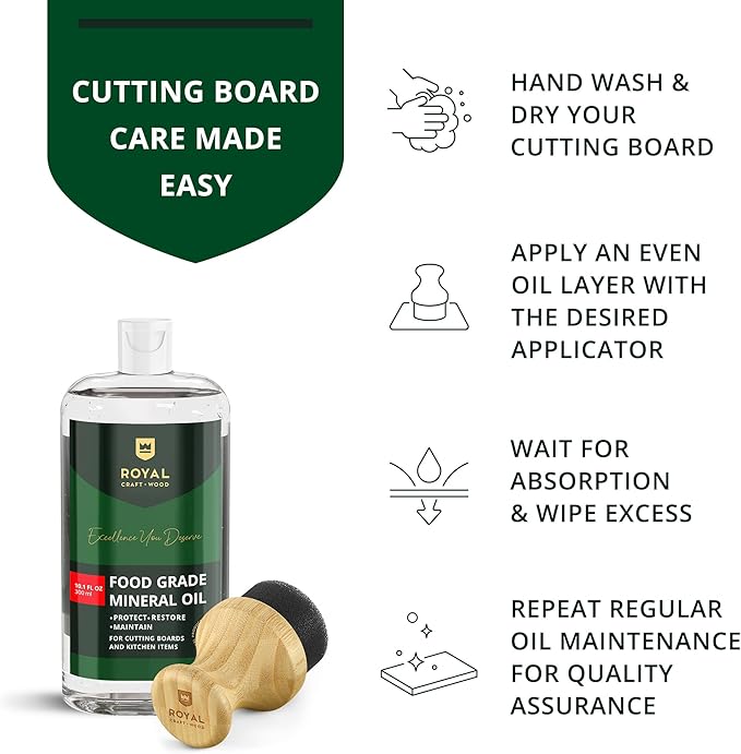 ROYAL CRAFT WOOD Organic Bamboo Cutting Board with Juice Groove - Kitchen Chopping Board for Meat (Butcher Block) Cheese and Vegetables