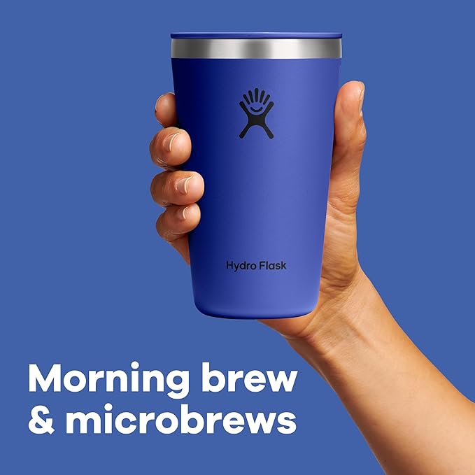 Hydro Flask All Around Tumbler Press-In Lid, Insulated Travel Mug, Stainless Steel Coffee Cup 20 Oz Popstar Pink