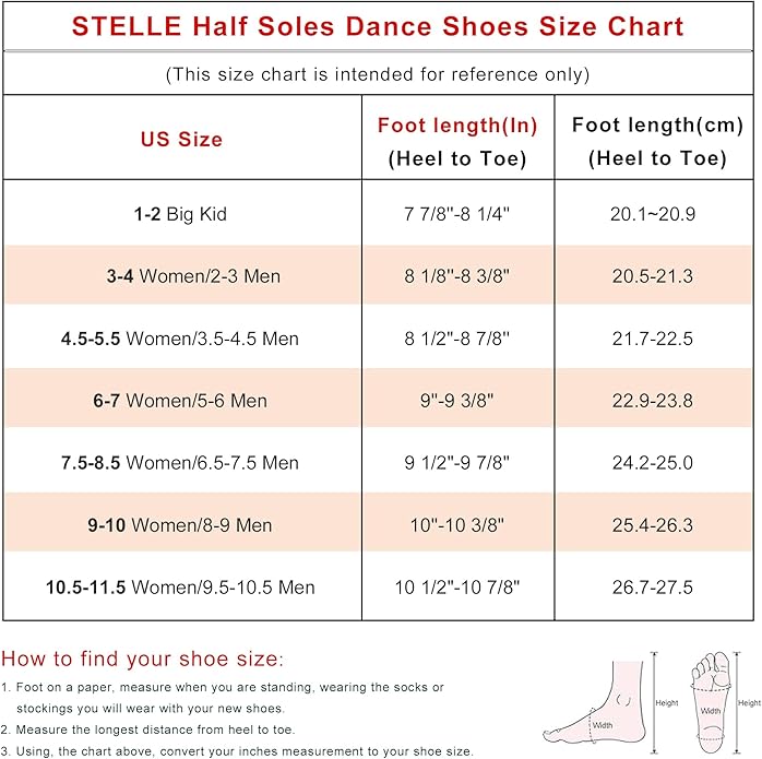 Stelle Leather Half Soles Dance Shoes Womens Lyrical Pirouette Turners Dance Shoes for Turning (Girls/Boys/Men/Adult)
