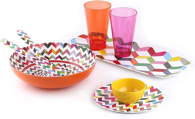 French Bull 11.75" Serving Bowl - Melamine Dinnerware - Salad, Mixing, Pasta (Ziggy)