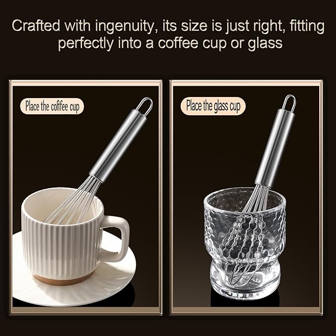 Aniso Stainless Steel Whisk (8.4 inches, Silver)