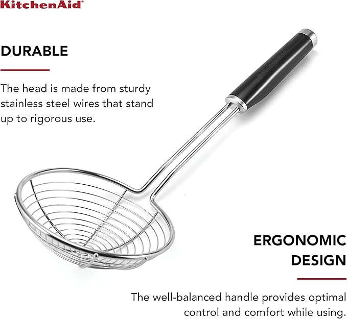 KitchenAid KE010OHOBA Classic Stainless Steel Asian Strainer