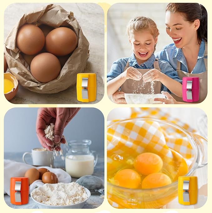 Egg Cracker, 6PCS Egg Shell Opener for Raw Eggs, Efficient Stainless Steel Egg Opener for Home Cooks and Baking Enthusiasts, 3 Colors