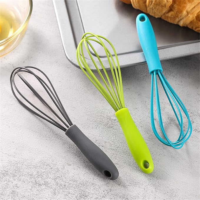 Silicone Eggs Beater Handheld Whisk Cream Foam Maker n Slip Eggs Blender Silicone Eggs Whiskers Portable SB