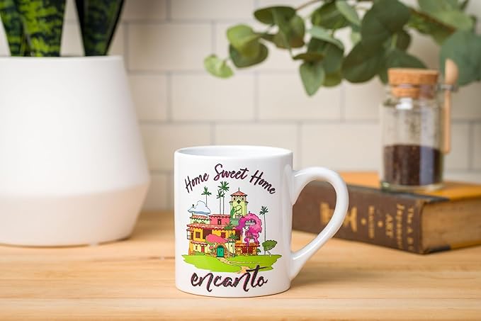 Silver Buffalo Disney Encanto Home Sweet Home Glitter Ceramic Mug, 14 Ounces