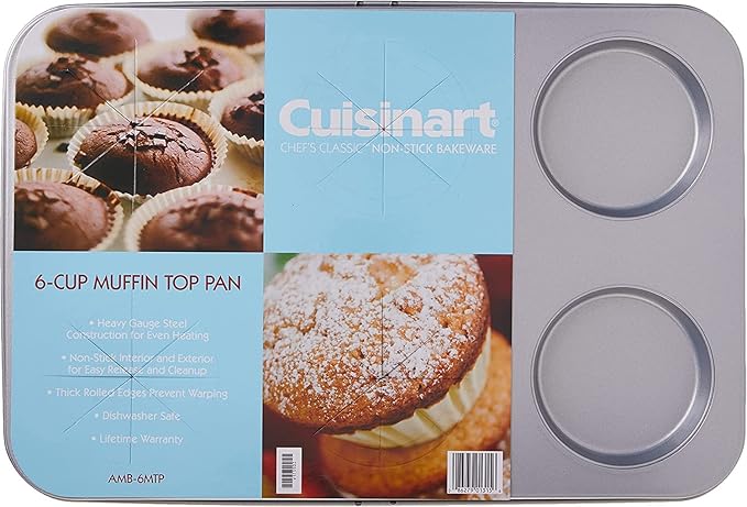 Cuisinart Chef's Classic Nonstick 6-Cup Muffin-Top Pan, Silver