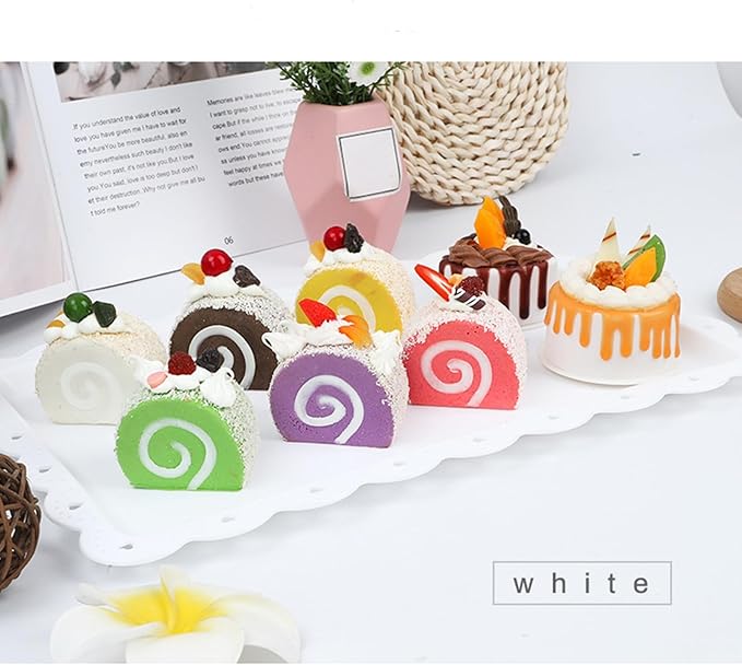 Peohud 12 Pack White Plastic Serving Tray with Lace Rim, Rectangle Food Trays, Disposable Serving Platters and Trays for Party, Wedding, Restaurant, 14.4" x 9.3"